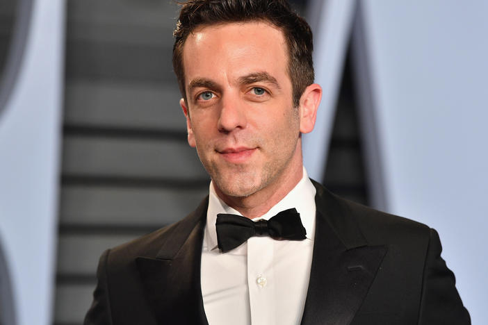 B.J. Novak attends the 2018 Vanity Fair Oscar Party in Beverly Hills.