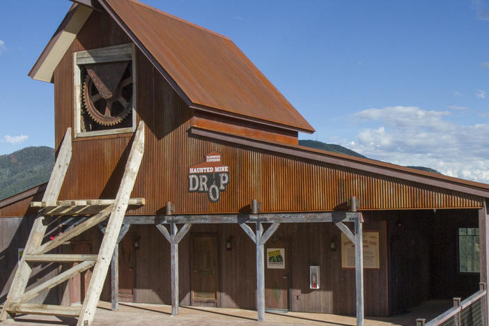 The Haunted Mine Drop is shown in this July 2017 file photo at Glenwood Caverns Adventure Park in Glenwood Springs, Colo. A recent investigation revealed a 6-year-old girl on vacation with her family died earlier this month after operators of the vertical drop ride did not properly check her seatbelts.