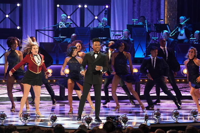 Broadway performers at the Tony Awards on Sunday.