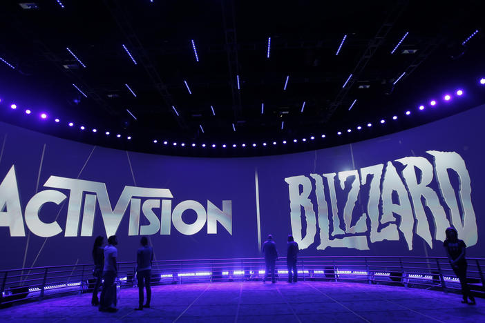 This June 13, 2013 file photo shows the Activision Blizzard Booth during the Electronic Entertainment Expo in Los Angeles. Activision Blizzard is one of the world's most high-profile video game companies.