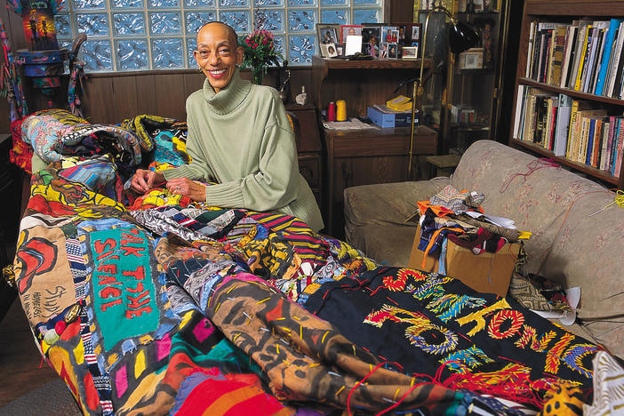 Aminah Robinson in her home