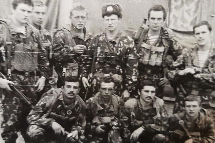 Over half a million Soviet troops served in Afghanistan between 1979 and 1989. Among the first deployed was Rustam Khodzhayev, seen posing here (front row, first from the left) with his special operations unit in 1981.