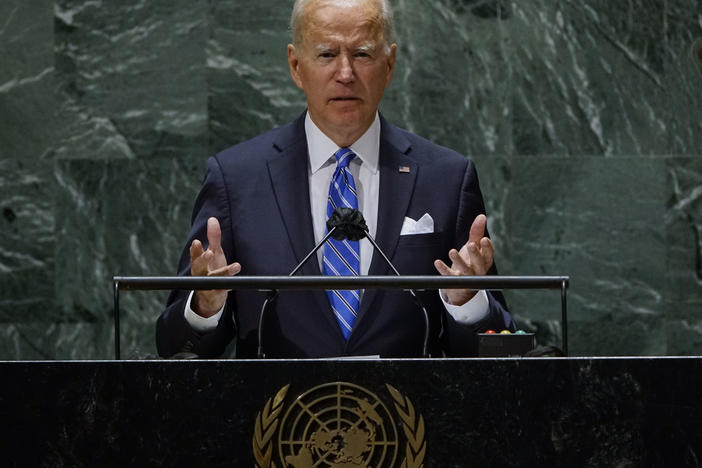 President Biden addresses the United Nations General Assembly, where he made a case for investing in developing nations.