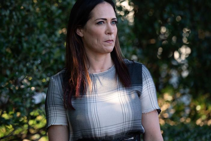 Stephanie Grisham attends the Congressional Picnic on the South Lawn of the White House on June 21, 2019.