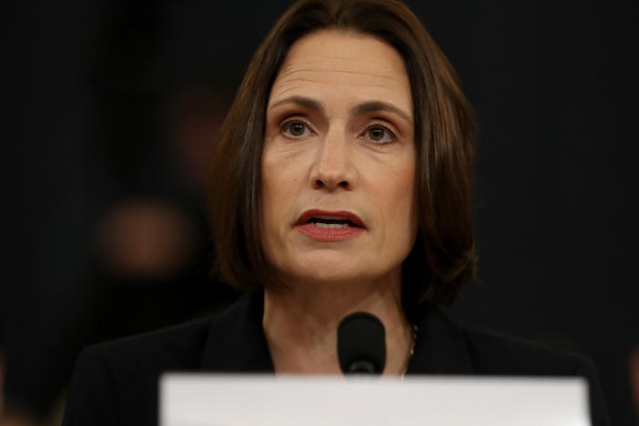 Fiona Hill, the National Security Council's former senior director for Europe and Russia, testifies before the House Intelligence Committee in the Longworth House Office Building on Capitol Hill Nov. 21, 2019 in Washington, DC.