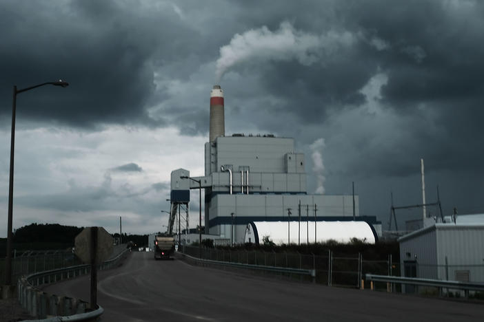 The Longview Power Plant, a coal-fired plant, in Maidsville, W.Va. The state's Democratic Sen. Joe Manchin is a key negotiator on President Biden's domestic agenda and a skeptic of the central provision to limit greenhouse gas emissions.