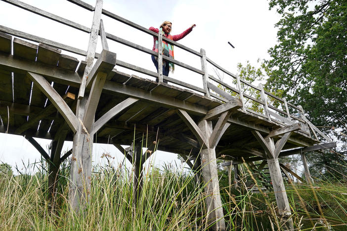 The original Poohsticks Bridge, featured in A.A. Milne's Winnie the Pooh books, has gone up for auction. It's estimated to sell for around $54,000 to $81,000.