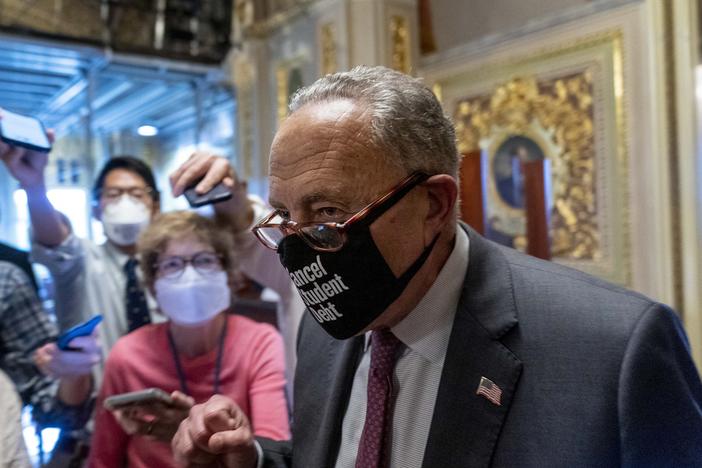 Senate Majority Leader Chuck Schumer reached a deal with Republicans for a short-term increase of the debt ceiling.