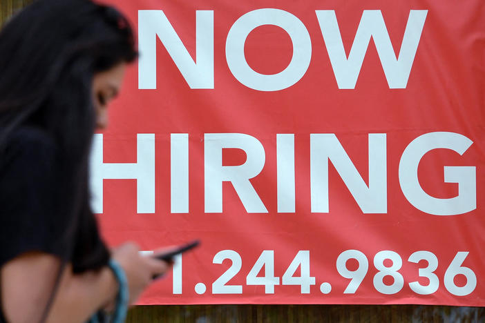 The unemployment rate dipped to 4.8% in September, from 5.2% in August, although some of that decline resulted from people dropping out of the workforce.