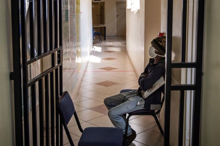 A patient with tuberculosis waits to be seen by a doctor at the Sizwe Tropical Diseases Hospital in Johannesburg, South Africa. Annual deaths from the infectious disease are on the rise after years of progress.
