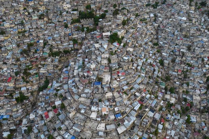 A view of the densely populated Jalousie neighborhood of Port-au-Prince, Sept. 28, 2021. A group of 17 U.S. missionaries was kidnapped by a gang in Haiti on Saturday, according to a voice message sent to various religious missions by an organization with direct knowledge of the incident.