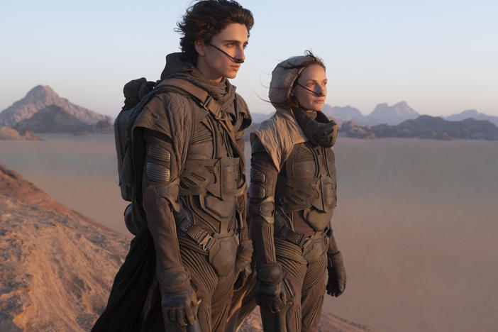 Timothée Chalamet is a royal heir, and Rebecca Ferguson is his mother in <em>Dune</em>.