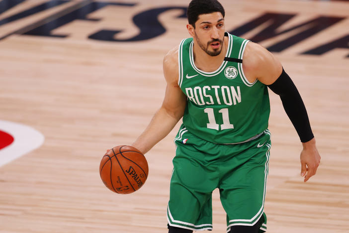 Enes Kanter of the Boston Celtics has not shied from political activism.