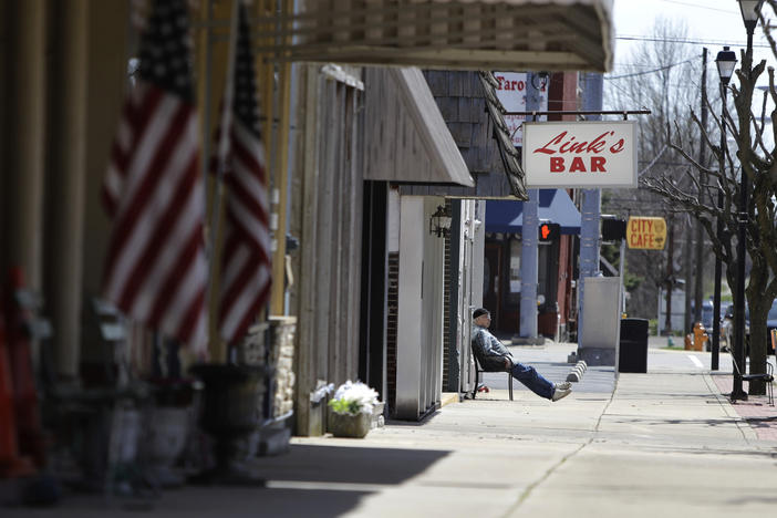 Greensburg, Ind., pictured in April 2020, is offering incentives to move there including "grandparents on demand."