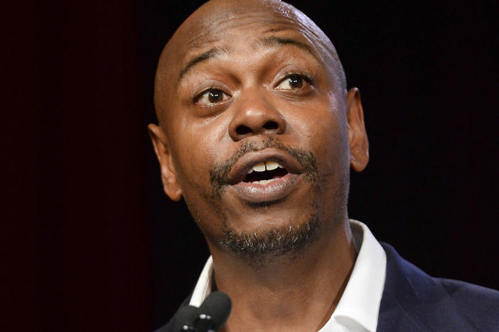 Comedian Dave Chappelle speaks at the RUSH Philanthropic Arts Foundation's Art for Life Benefit in New York. Chappelle is speaking out over the controversy over his Netflix special <em>The Closer</em> in a new standup video posted to Instagram.