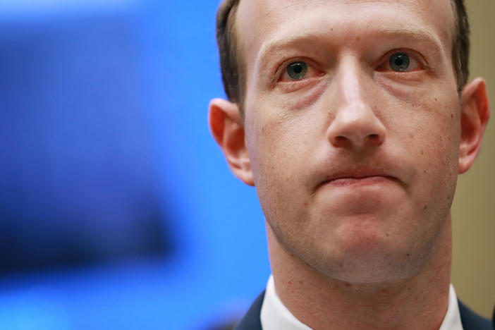 Facebook CEO Mark Zuckerberg testifies on Capitol Hill in April 2018. A trove of insider documents known as the Facebook Papers has the company facing backlash over its effects on society and politics.