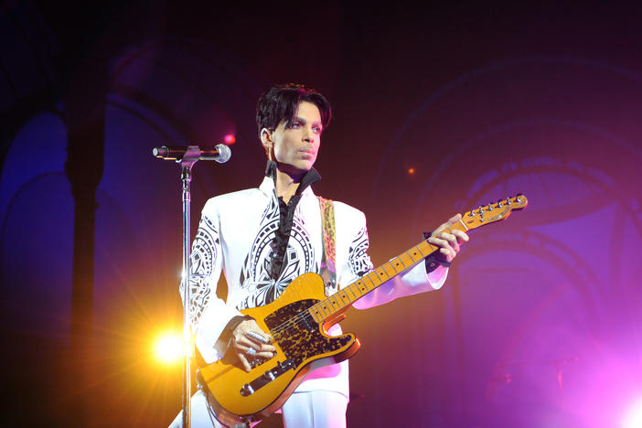 Prince performs in Paris at the Grand Palais on Oct. 11, 2009. The musician died in 2016.