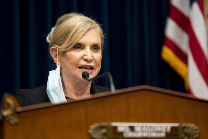 House Oversight Chairwoman Rep. Carolyn Maloney, D-N.Y., says oil companies who have said they are working to use greener technologies have also disseminated misinformation about climate change.