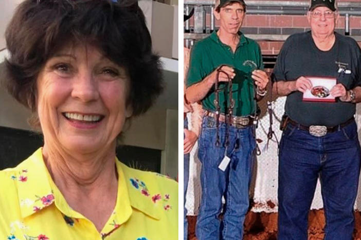 Glenda "Cookie" Parton, 80, disappeared when she was searching for her son, Dwayne Selby, 59. Selby and his friend Jack Grimes, 76, were also missing.