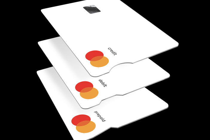 The new Touch Cards from Mastercard have different-shaped notches cut into the sides to help customers who are visually impaired find the right card by touch alone. The Touch Card credit card has a round notch, the debit card has a squarish notch and the prepaid card has a triangular notch.