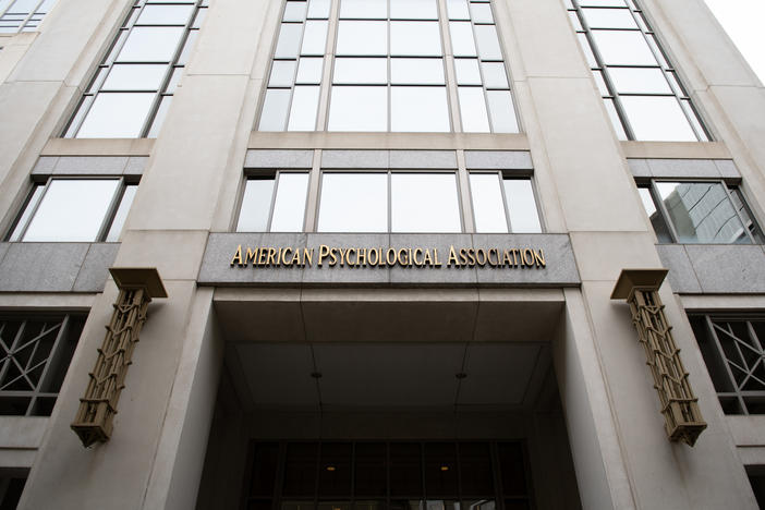 A general view of the American Psychological Association headquarters in Washington, D.C., on April 23, 2020 amid the Coronavirus pandemic.