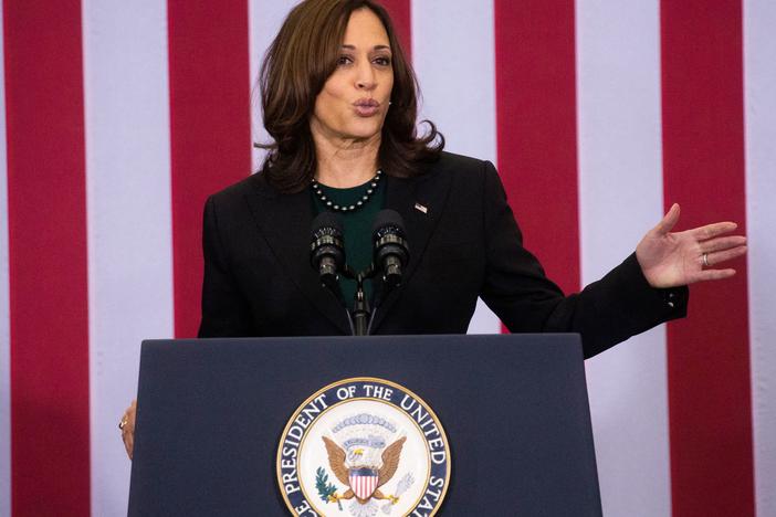 Vice President Harris will travel overseas next week to meet with world leaders at two conferences in Paris.