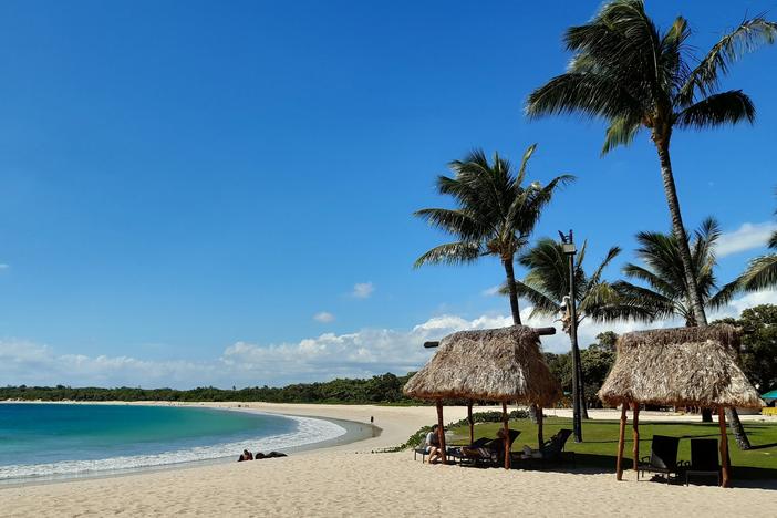 A resort at Natadola Bay in Fiji is among many to have felt the effect of COVID on tourism.