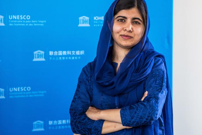 Nobel Peace Prize laureate Malala Yousafzai poses for photo session during the G7 Development and Education Ministers Meeting, in Paris in 2019.