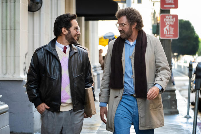 Paul Rudd and Will Ferrell play an unethical therapist and his conflict-averse client in <em>The Shrink Next Door.</em>