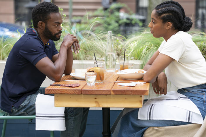William Jackson Harper and Jessica Williams in <em>Love Life</em>.