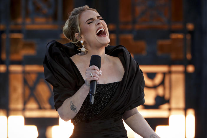 Adele sings in front of Griffith Observatory in Los Angeles during a televised concert to promote her fourth album, <em>30</em>, which chronicles the aftermath of her divorce in ways that take subtle chances with the star's signature cathartic style.