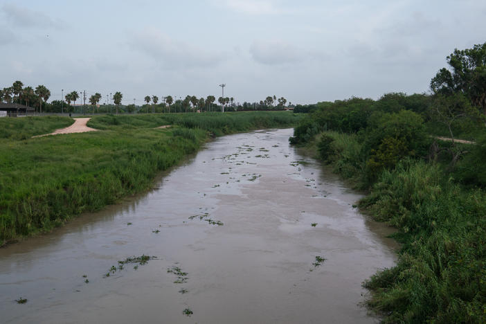 The Rio Grande is seen from the International Bridge near a section of the U.S.-Mexico border where a father and daughter drowned attempting to cross into the United States in 2019, in Matamoros, Tamaulipas. Oscar Alberto Martinez and his 23-month-old daughter, Angie Valeria, had migrated from El Salvador and planned to seek political asylum in the U.S. when they died.