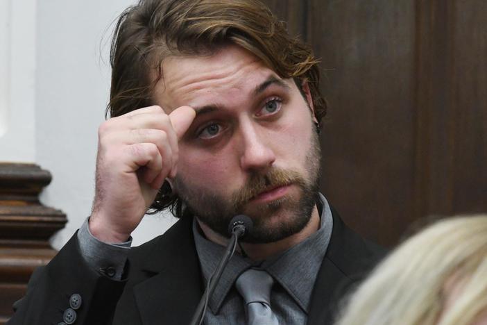Gaige Grosskreutz was shot and injured by Kyle Rittenhouse. He testified on Nov. 8.