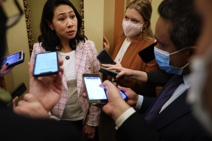 Rep. Stephanie Murphy, D-Fla., leader of a group of centrist Democrats, backed the domestic spending bill that the House approved last week but says internal fights complicated the effort to get the message out on the measure's components.