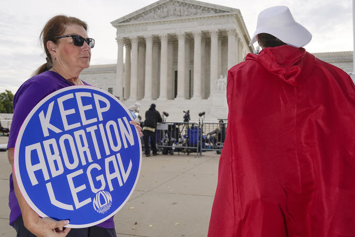 The future of abortion, always a contentious issue, is up at the Supreme Court on Dec. 1. Arguments are planned challenging <em>Roe v. Wade</em> and <em>Planned Parenthood v. Casey</em>, the court's major decisions over the last half-century that guarantee a woman's right to an abortion nationwide.