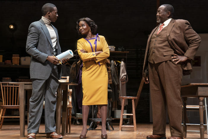 Brandon Michael Hall, LaChanze and Chuck Cooper in Roundabout Theatre Company's <em>Trouble in Mind.</em>