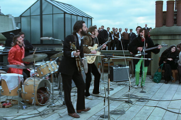 <em>The Beatles: Get Back</em> concludes with the band's legendary 1969 rooftop concert.