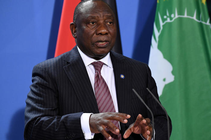 South African President Cyril Ramaphosa in August. He called on Western nations on Sunday to scrap travel restrictions placed on southern Africa to stem the spread of the omicron variant. "The prohibition of travel is not informed by science nor will it be effective in preventing the spread of this variant," he said.