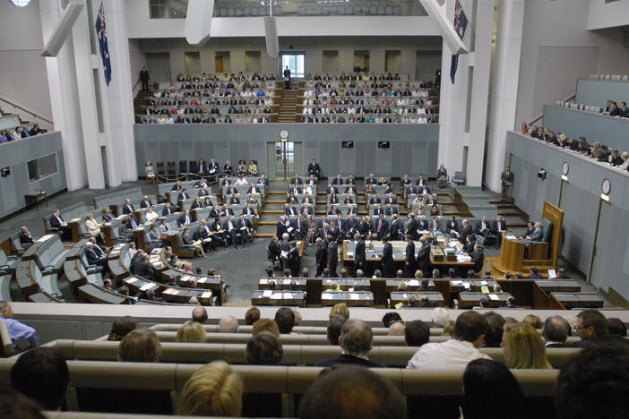 Members of the Australian Parliament are sworn in on the first day of Federal Government in Canberra in 2008. An Australian government-commissioned report released on Tuesday, Nov. 30, revealed the alarming extent of sexual harassment among those working for some of its highest legislative and elected offices.