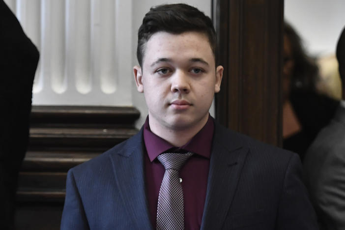 Kyle Rittenhouse, pictured at his trial on Nov. 19, can rejoin Facebook and Instagram, Meta announced on Wednesday.