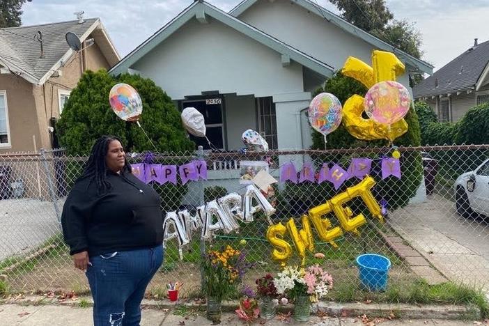 Chalinda Hatcher lost her 15-year-old daughter, Shamara Young, who was shot and killed in Oakland, Calif., in October. Hatcher wants the city to step up and help.