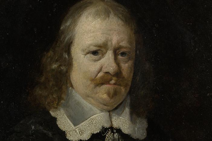 Gerard ter Borch's painting, titled <em>Godard van Reede (1588-1648), Lord of Nederhorst. Delegate of the Province of Utrecht at the Peace Conference at Münster (1646-48)</em>.