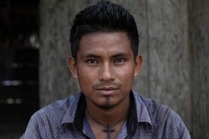 Denister Zambrano (25) lieutenant governor of the Amazonian indigenous community of Suni Caño, Peru.