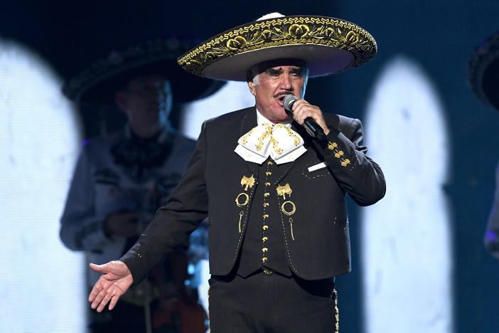 Vicente Fernández performs onstage during the 20th annual Latin Grammy Awards in 2019.