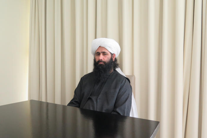 Taliban political office spokesman Muhammad Naeem Wardak spoke with NPR in Doha, Qatar, on Dec. 11.