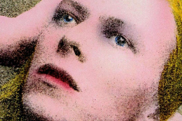 A detail from the cover of David Bowie's album <em>Hunky Dory</em>, first released in 1971.