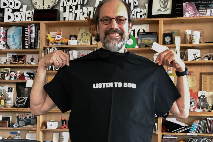 Bob Boilen at his Tiny Desk.