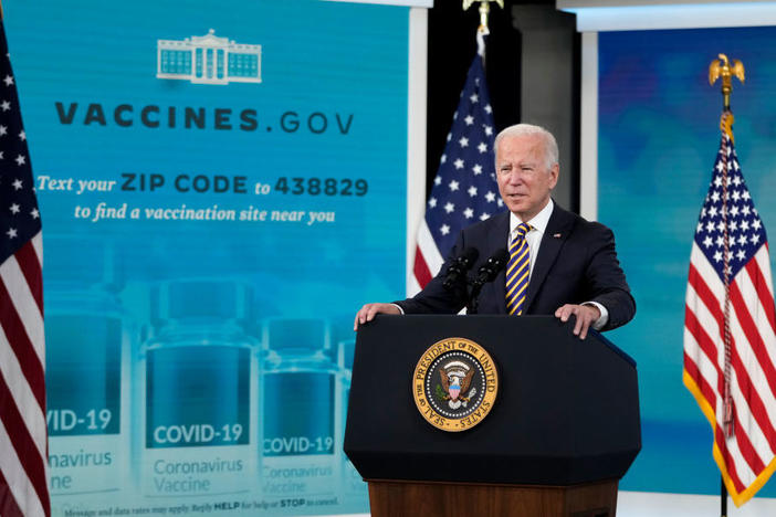 At a White House event on October 14, President Joe Biden encouraged states and businesses to support vaccine mandates to avoid a surge in cases of Covid-19.