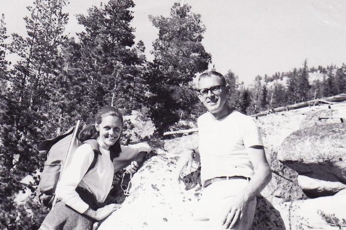 Alan B. Scott pictured with his wife Ruth in 1960. Scott is credited with developing Botox for medical treatments.