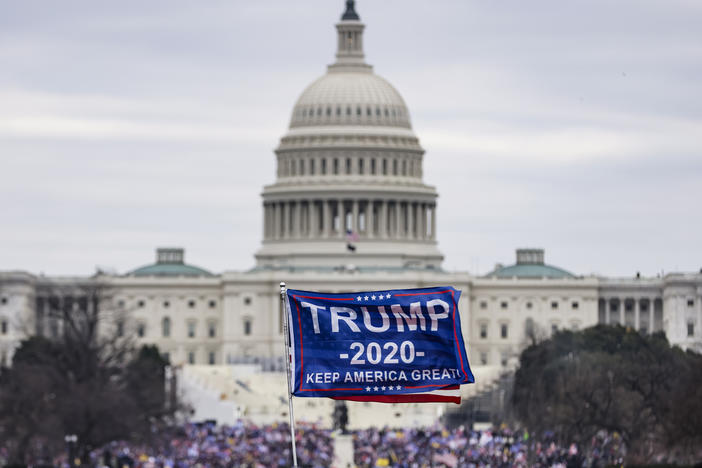Pro-Trump rioters storm the U.S. Capitol following a rally with President Donald Trump on Jan. 6. His supporters gathered in the nation's capital to protest the ratification of Joe Biden's Electoral College victory.